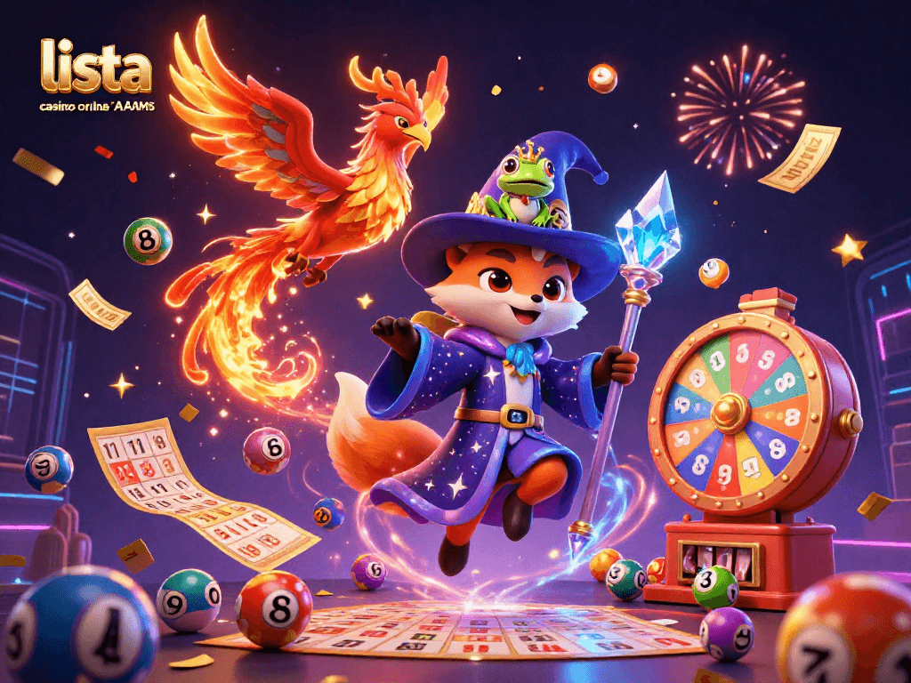 Scopri la lista dei casino online non AAMS con un'illustrazione 3D di un mago e simboli del gioco.