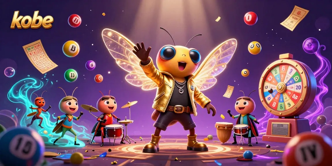 Play the kobe lottery with vibrant themes and energetic characters in a festive atmosphere.