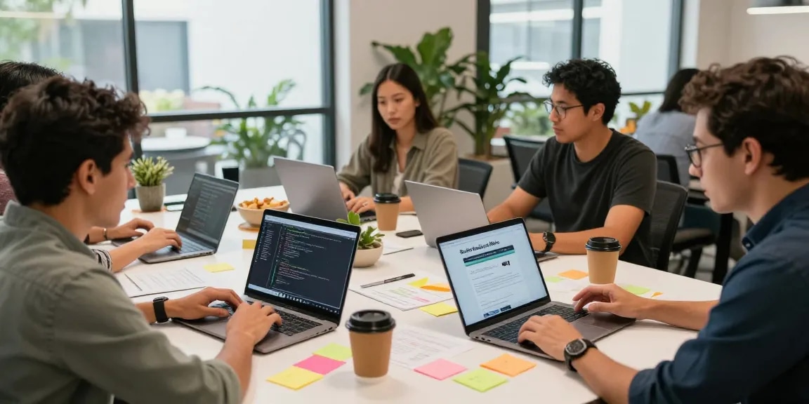 Reseller Hosting en México: equipo colaborando en un espacio moderno de coworking.
