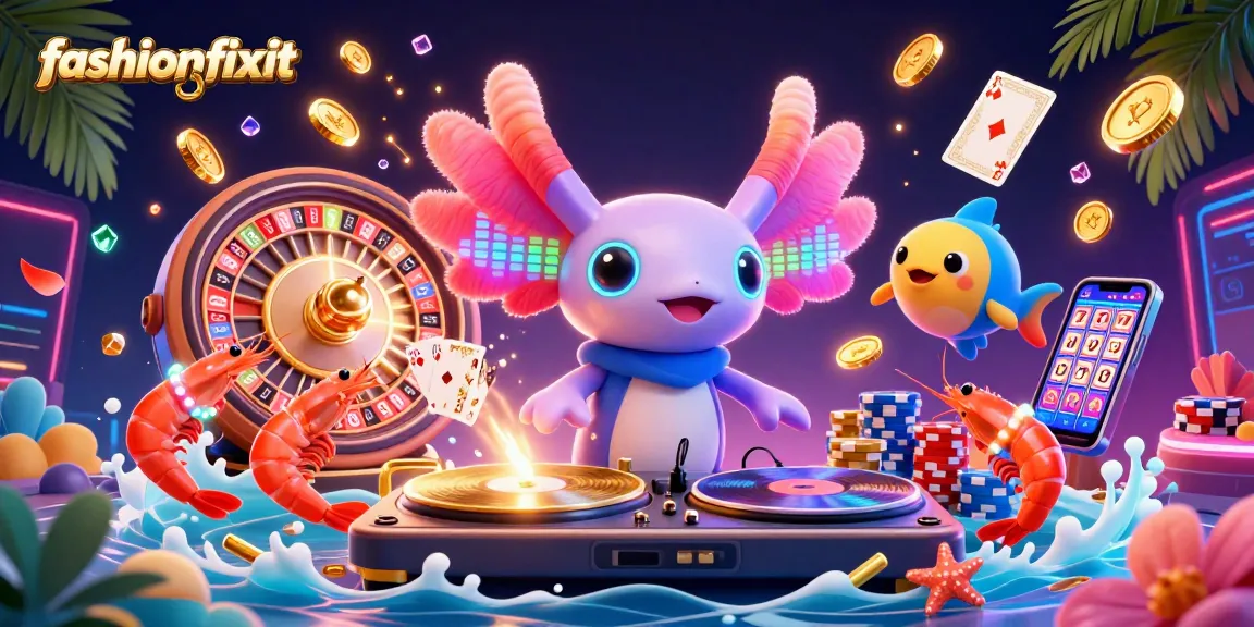 Experience vibrant casino energy with fashionfixit as the DJ spins at a neon underwater party.