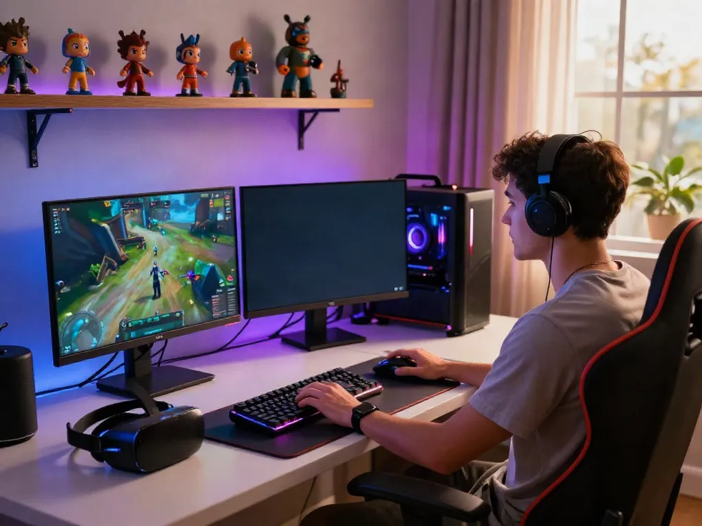 G15Tools insights enhance gaming experience in a modern home office.