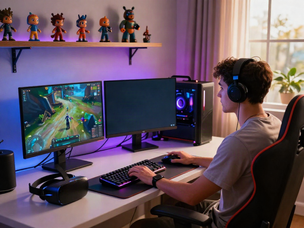 G15Tools insights enhance gaming experience in a modern home office.
