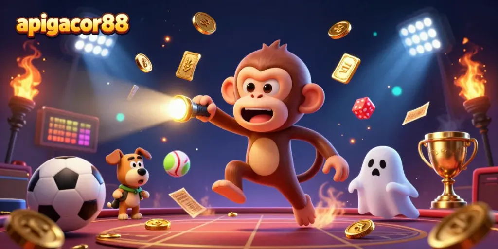 Engage with the thrilling action of apigacor88 in a lively haunted casino filled with gold treasures.