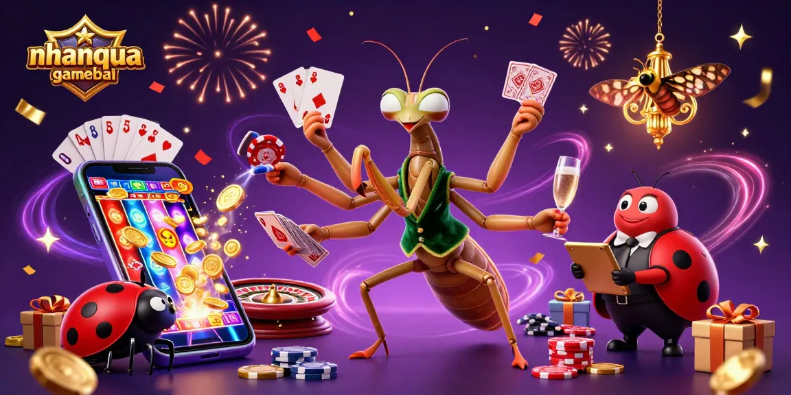 Experience thrilling gameplay with nhanquagamebai's strategic card combat featuring colorful casino elements.
