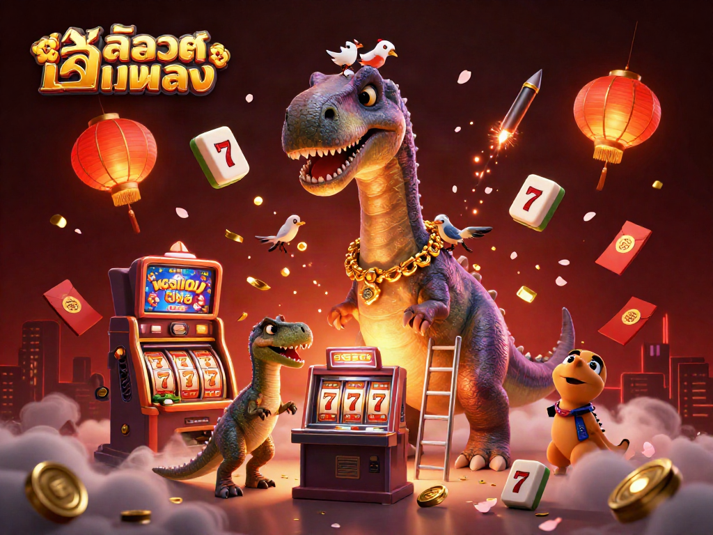 Enjoy thrilling gaming experiences with สล็อตเว็บตรง in a vibrant, detailed casino atmosphere.