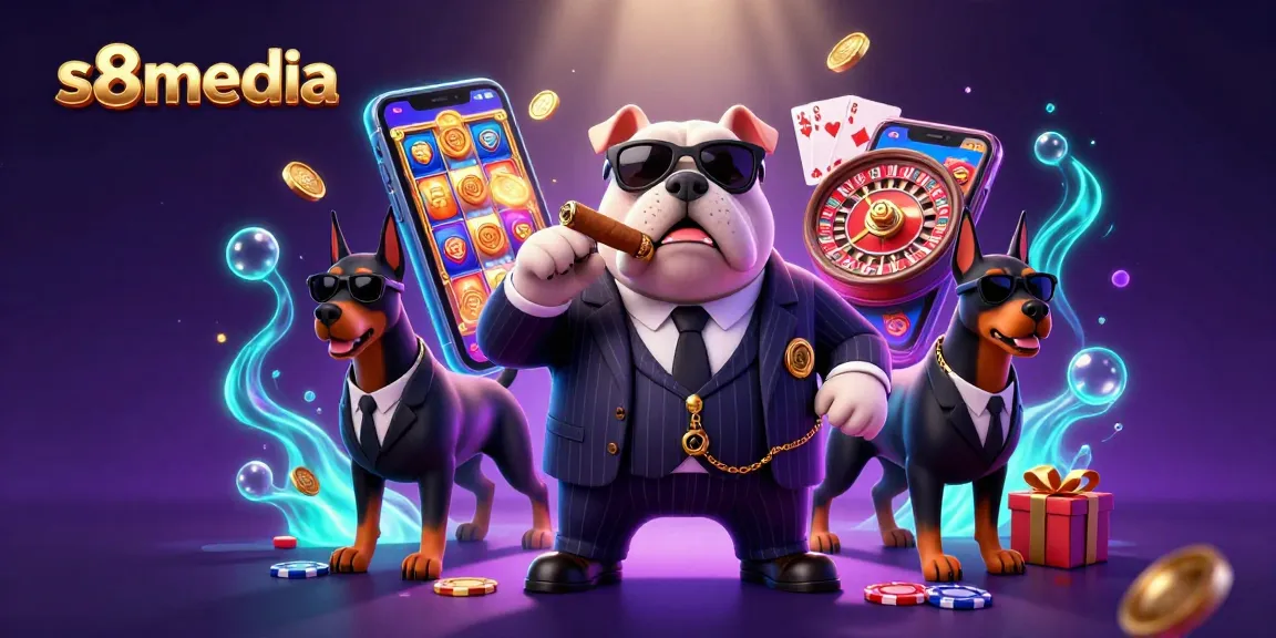 Spin and win with slots at s8media featuring vibrant characters and casino elements.