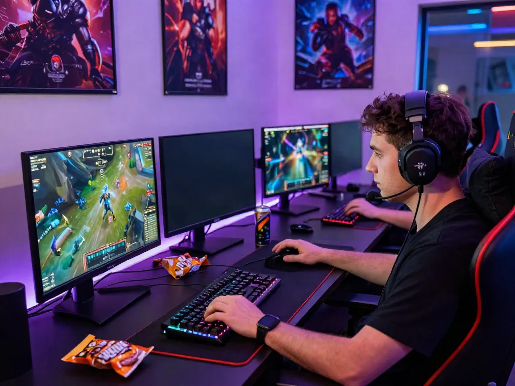 Engaging gaming setup highlighting harga toto in an immersive environment.