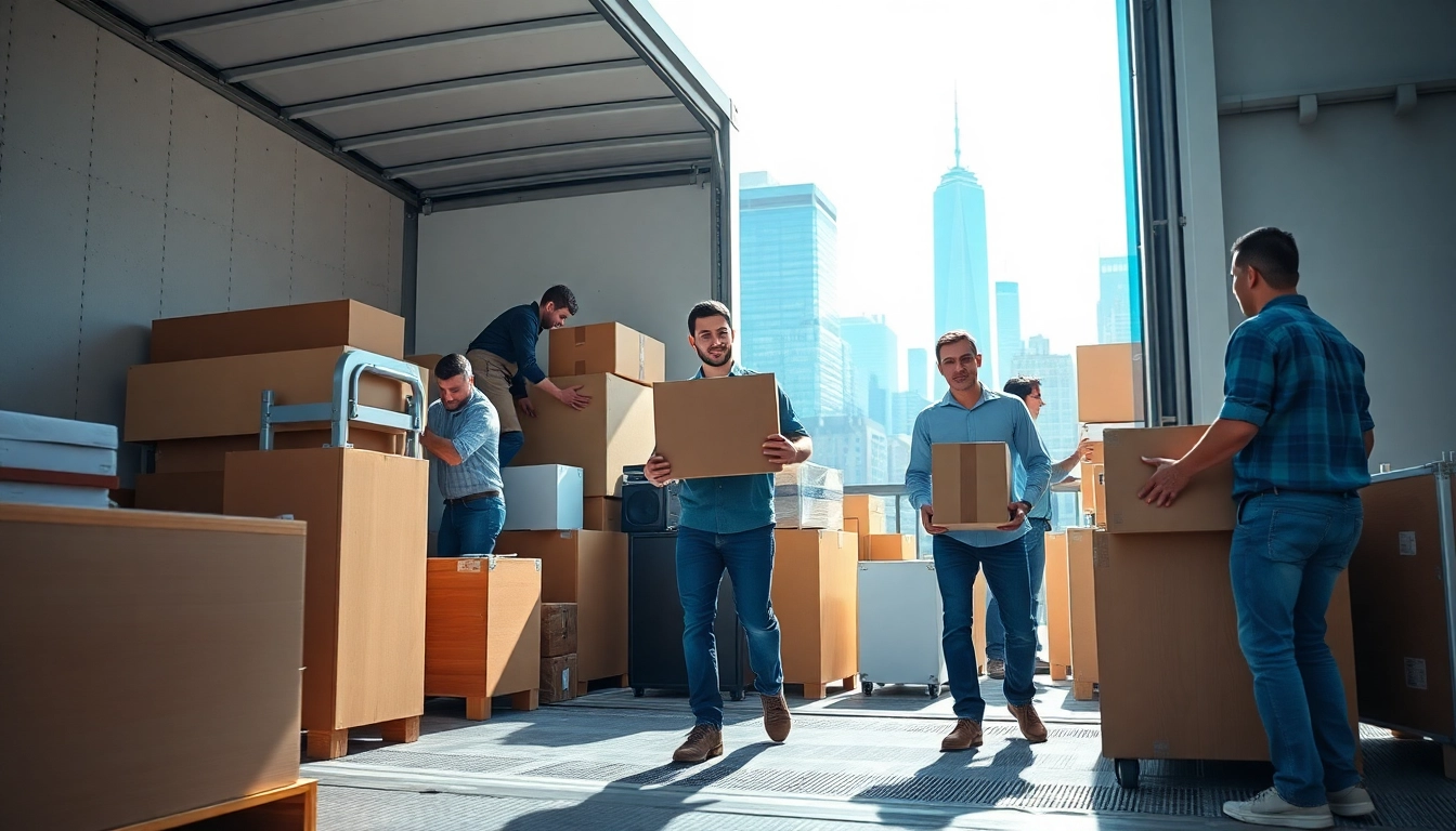 Efficient team providing Commercial Moving Services NYC, ensuring a smooth office relocation.