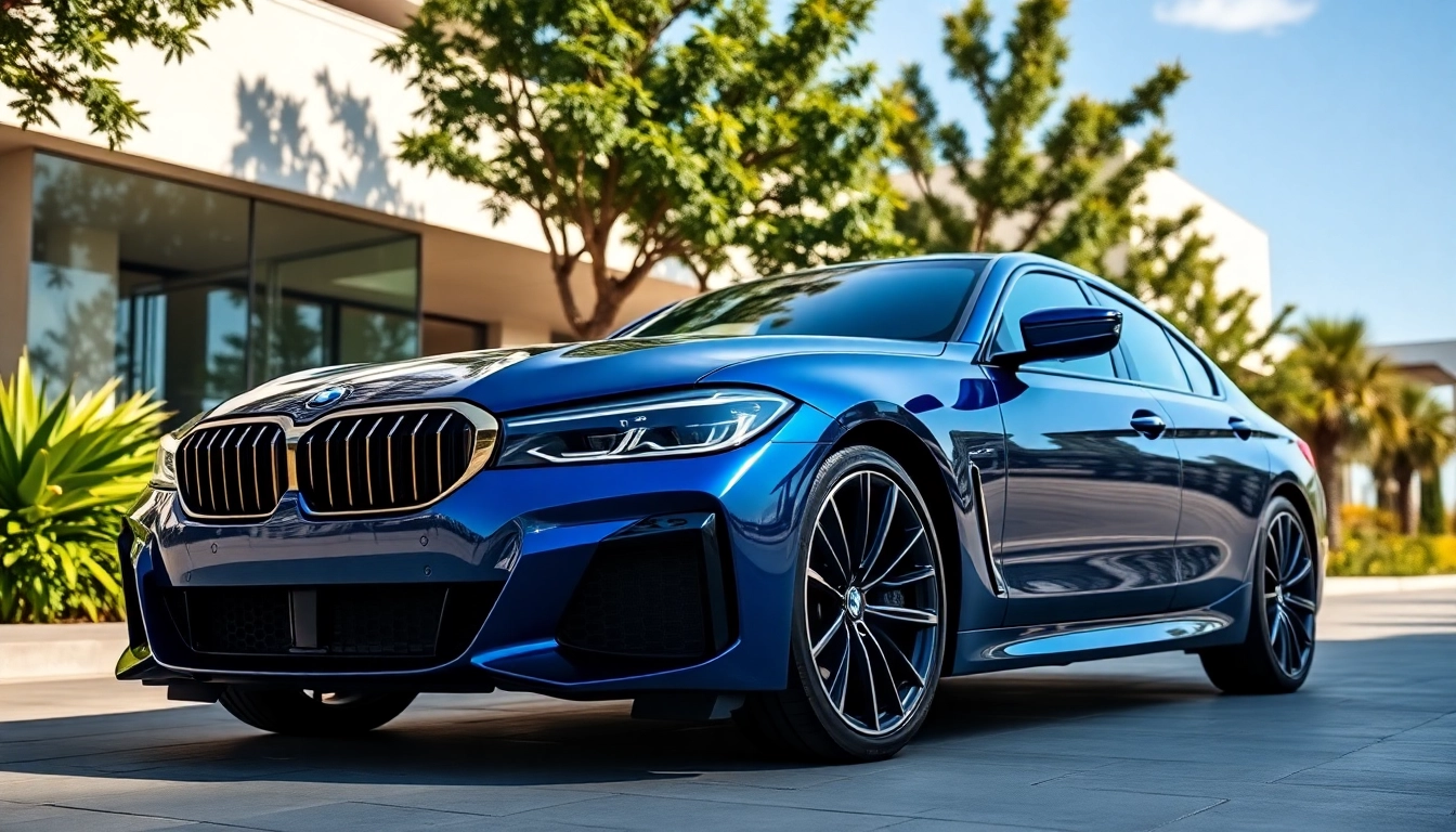Showcase of a Luxury BMW car, highlighting its exquisite design and luxury features.