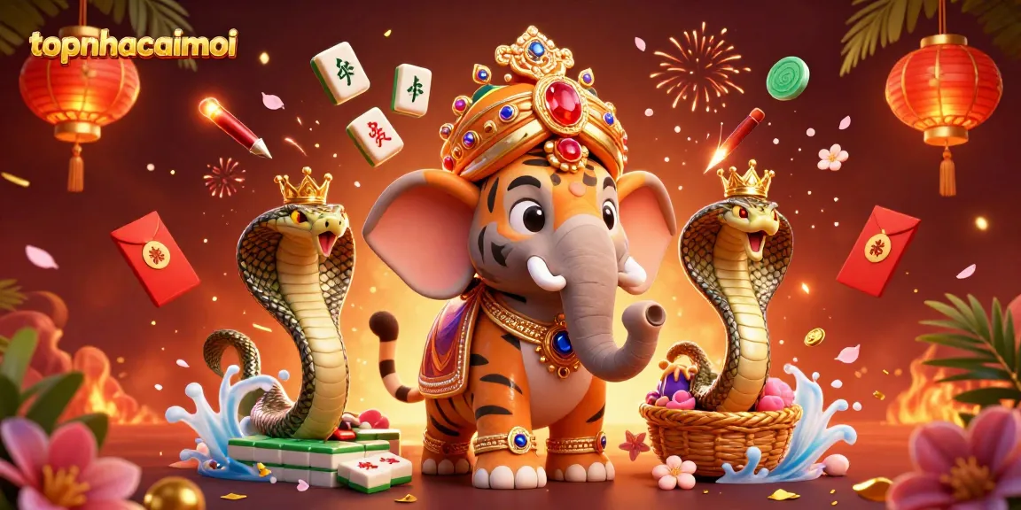 Experience thrilling excitement in topnhacaimoi with a vibrant 3D illustration of casino elements.