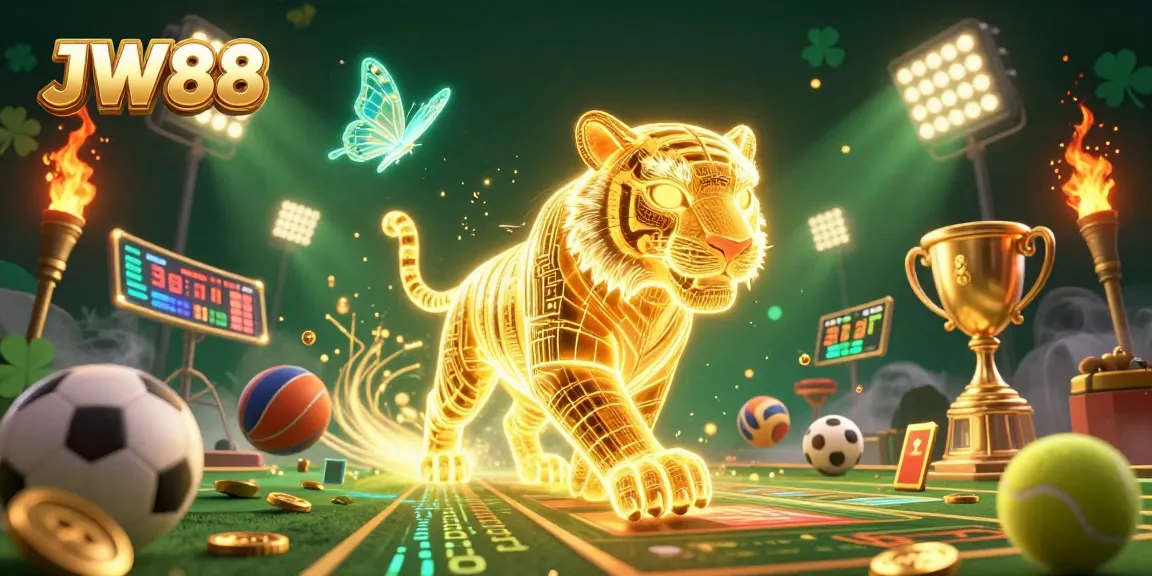 Bet and play exciting games at JW88 in this vibrant, high-energy casino scene.