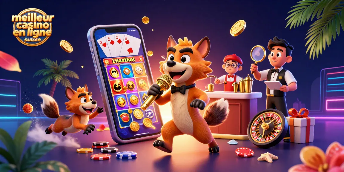 Découvrez le meilleur casino en ligne suisse avec des hyènes animées en scène comique.