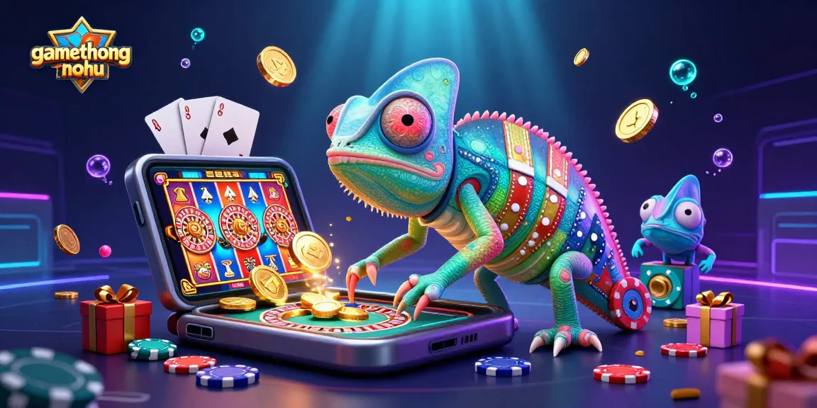 gamethuongnohu chameleon casino owner showcases vibrant slot game action with dynamic elements and winning coins