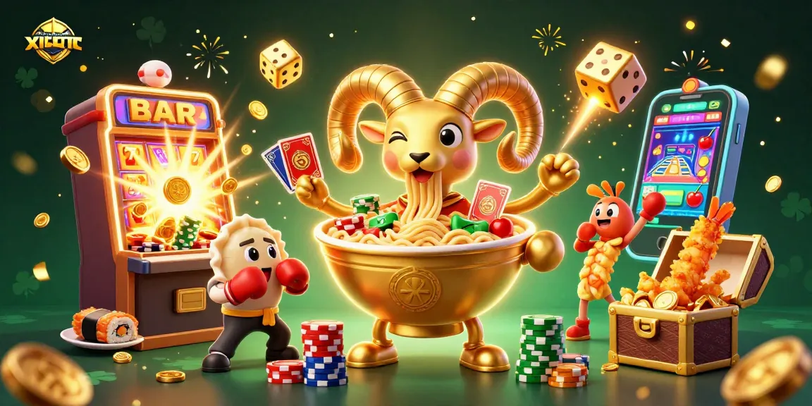xiphematchuoc showcases a vibrant 3D casino illustration, featuring engaging characters and exciting game elements.