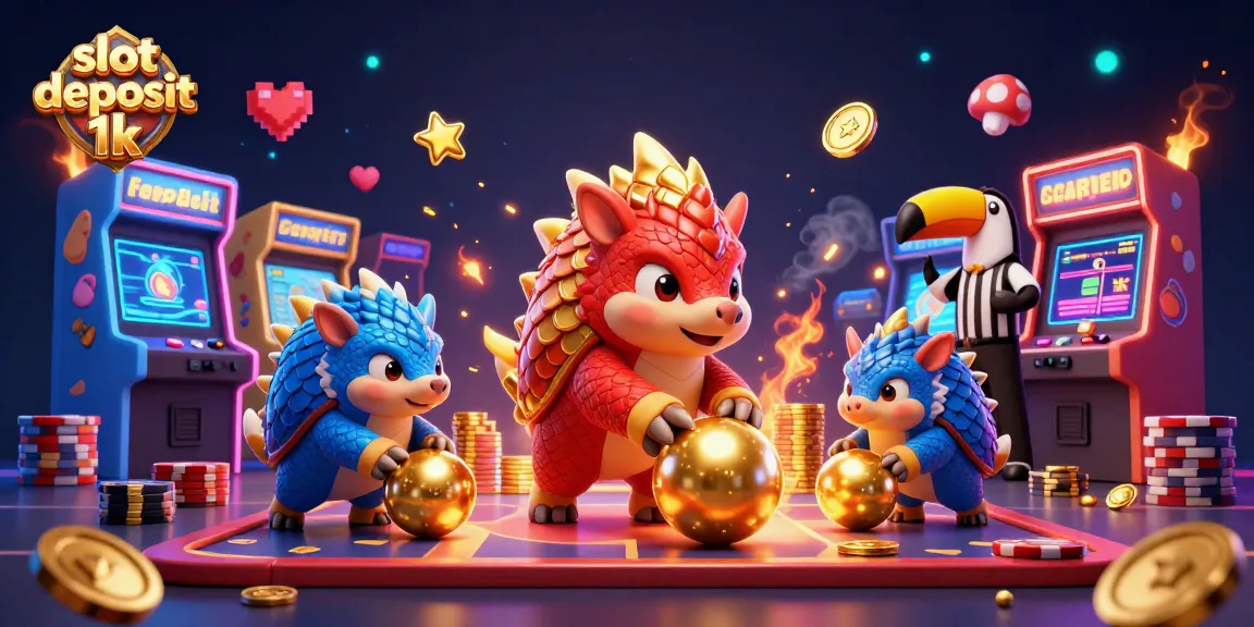 Slot deposit 1k dengan dua pangolin bersaing yang menyenangkan dalam permainan kasino.