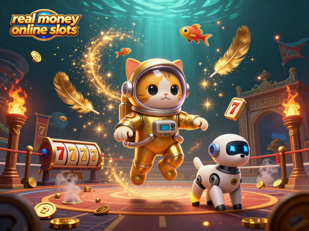 Experience thrilling gameplay with real money online slots featuring vibrant characters and engaging casino elements.