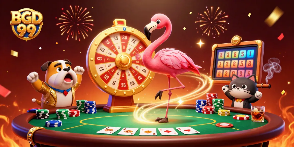 Exciting gameplay at BGD 99 with colorful casino elements and animated characters.