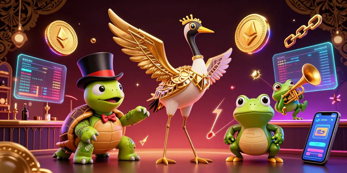 Engage in exciting gameplay at choigamebai, featuring a vibrant 3D casino scene with crypto elements.