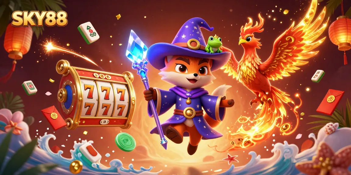 Engage with thrilling games at SKY88 filled with festive elements of luck and magic.
