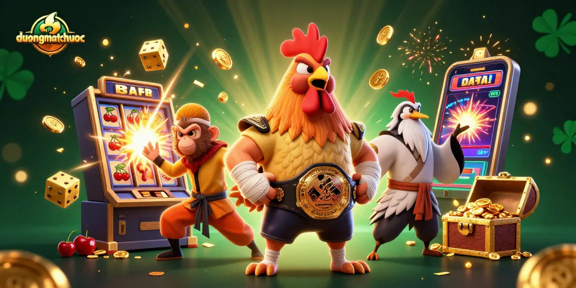 Spin and win with duongmatchuoc's vibrant 3D scene of a casino adventure filled with exciting characters and jackpot thrills.