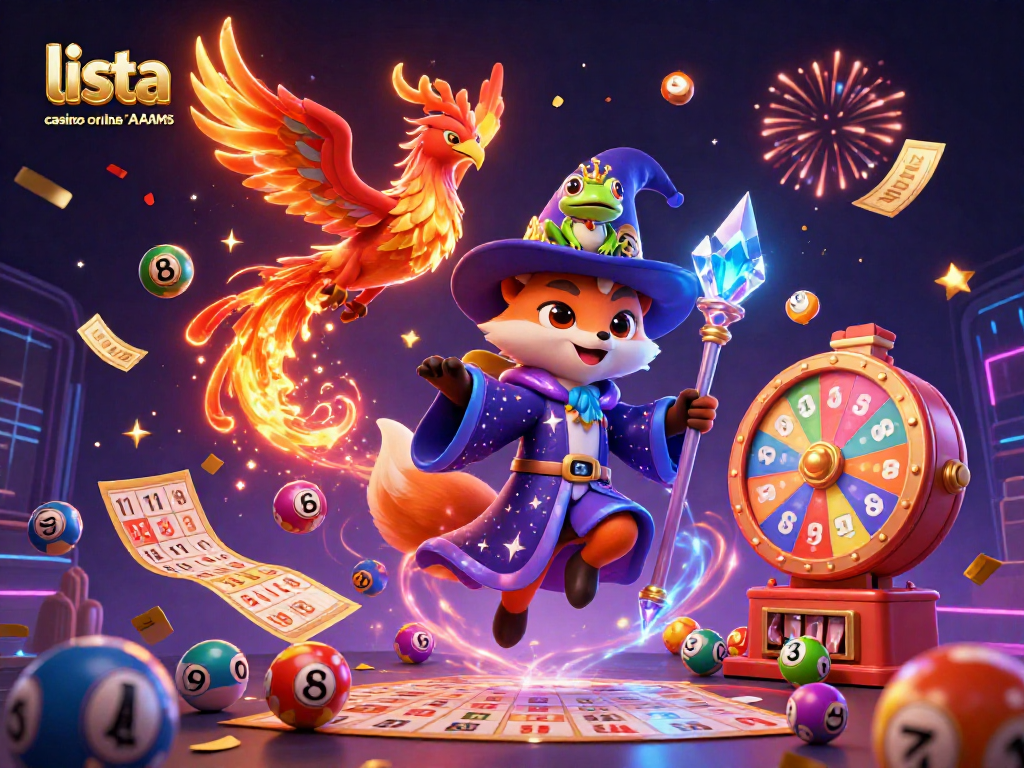 Scopri la lista dei casino online non AAMS con un'illustrazione 3D di un mago e simboli del gioco.
