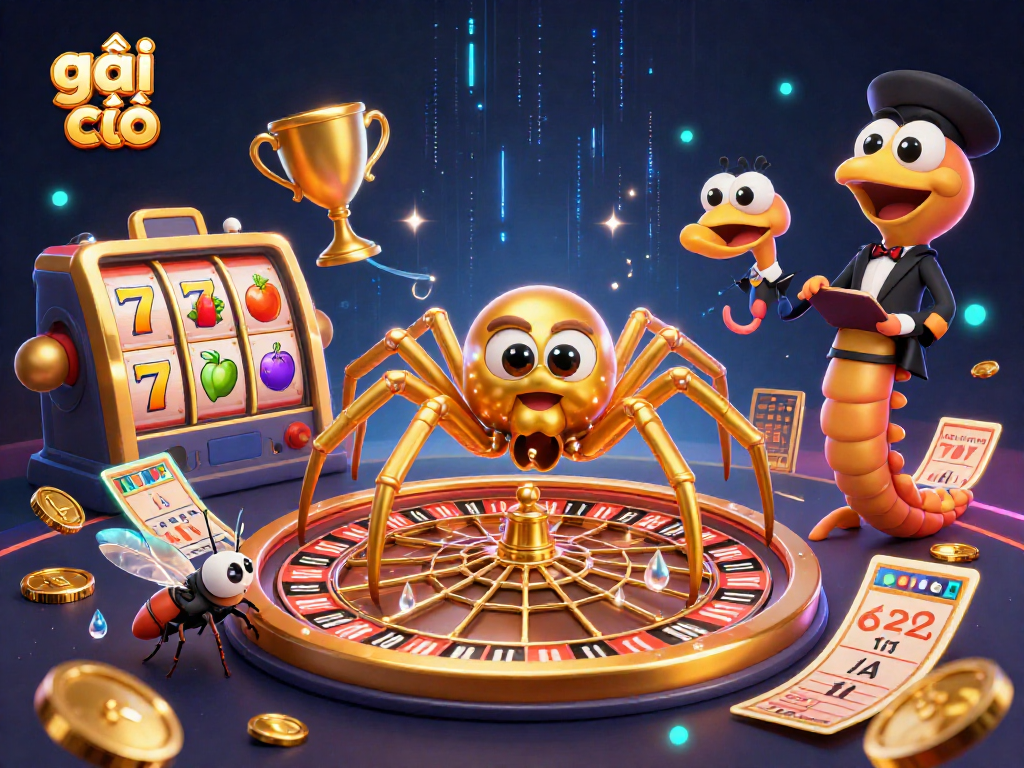 Gái gọi tham gia trò chơi casino, đặt cược với những hình ảnh sống động từ máy đánh bạc và các yếu tố cá cược.