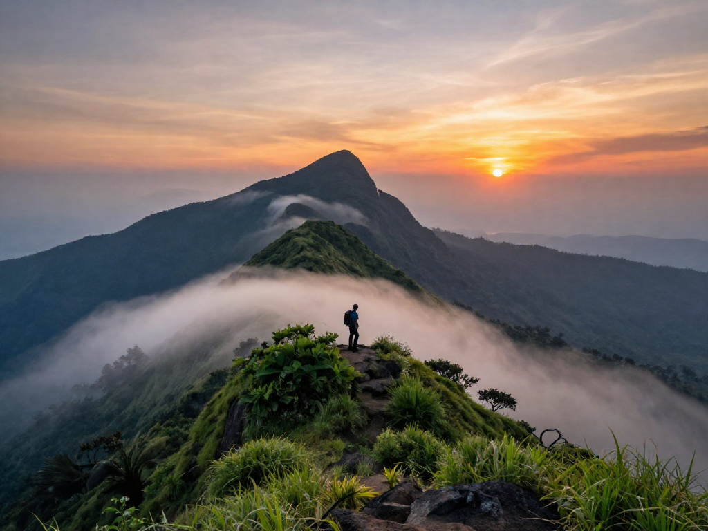 Netravati trek adventure in the Western Ghats, scenic views for travel enthusiasts.