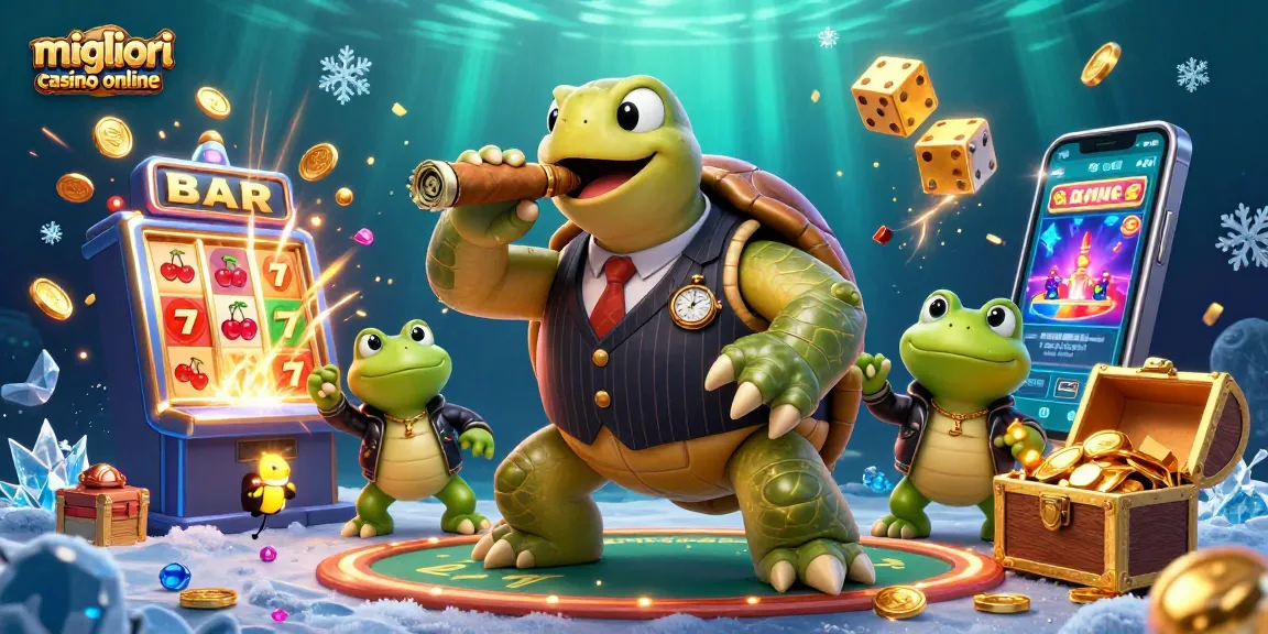 I migliori casino online mostrano l'emozione del gioco con tartaruga e ranocchie. Incantesimo di fortuna!
