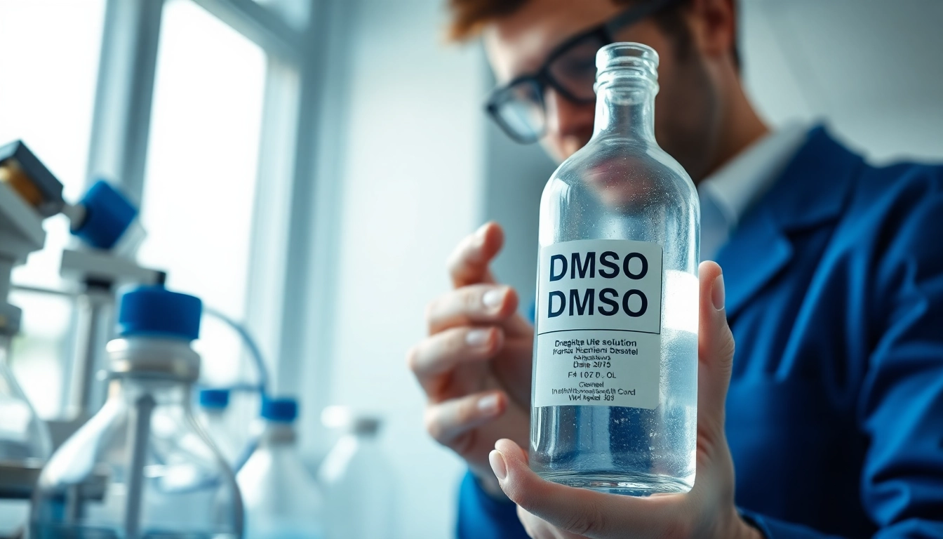 Order DMSO solutions with high purity from a professional laboratory setting.