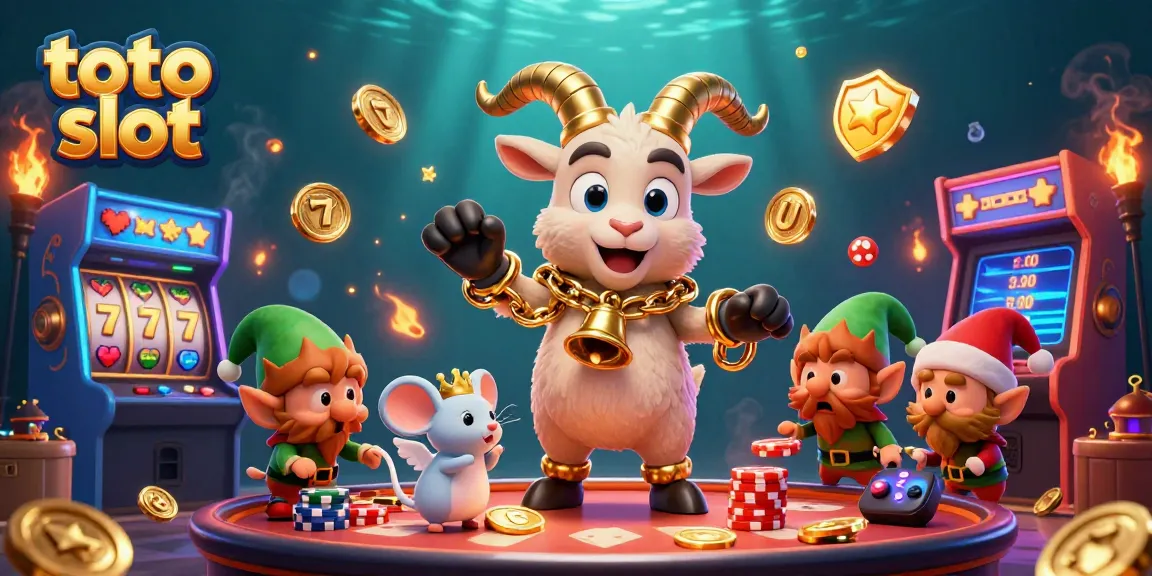 Play exciting toto slot games with dynamic characters in a thrilling casino atmosphere.