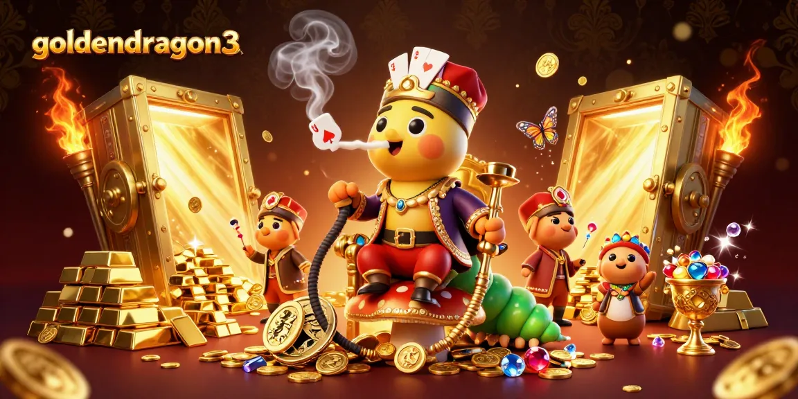 Experience the allure of goldendragon3 with exciting slot symbols and treasure in this captivating scene.