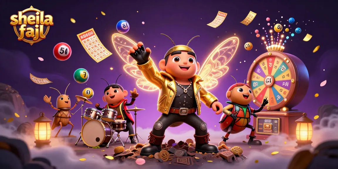 Experience the vibrant energy of sheila fajl's 3D casino rock star scene with dynamic lottery elements.