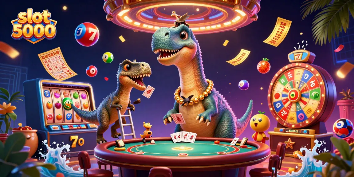 Slot 5000 menghadirkan momen seru dengan mesin slot dan burung-burung berharga di kasino.