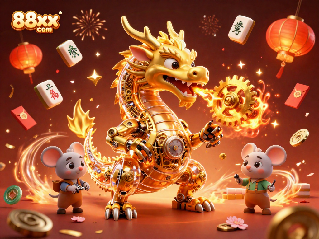 Engage with the 88xx com experience by winning big in a vibrant, animated casino scene.