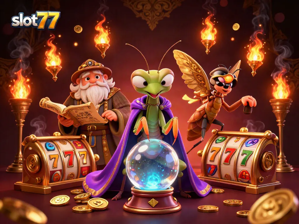 Coba berbagai mesin slot777 yang menarik dengan simbol keberuntungan 7 dan jackpot bertaburan.