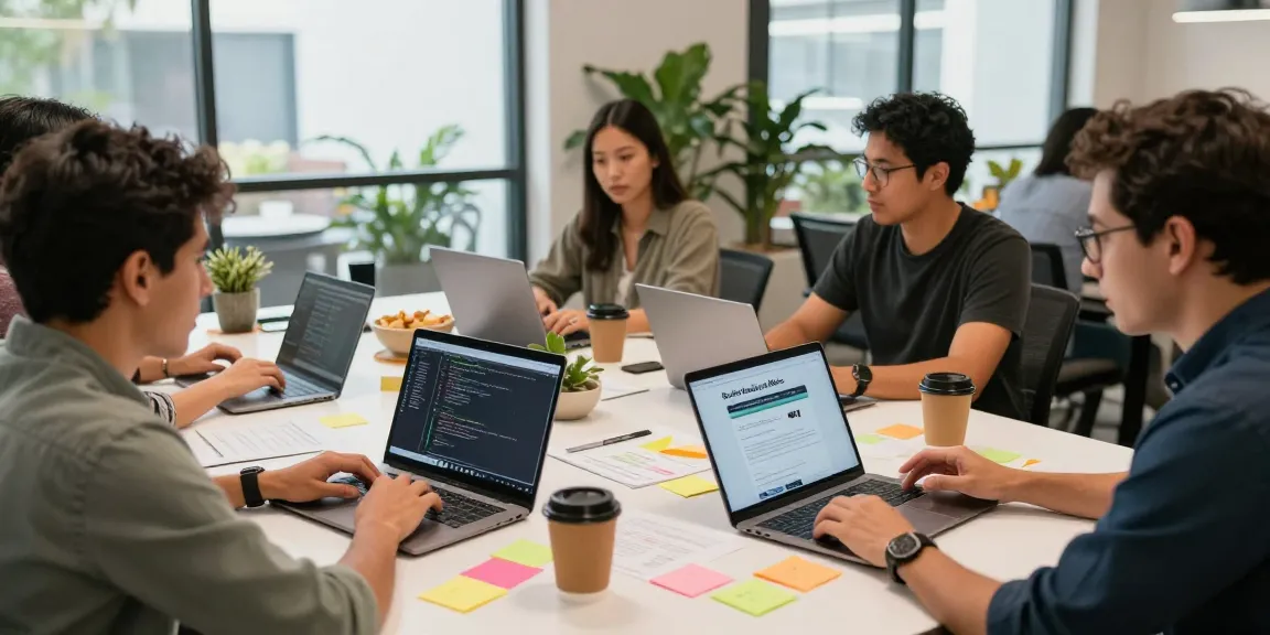 Reseller Hosting en México: equipo colaborando en un espacio moderno de coworking.