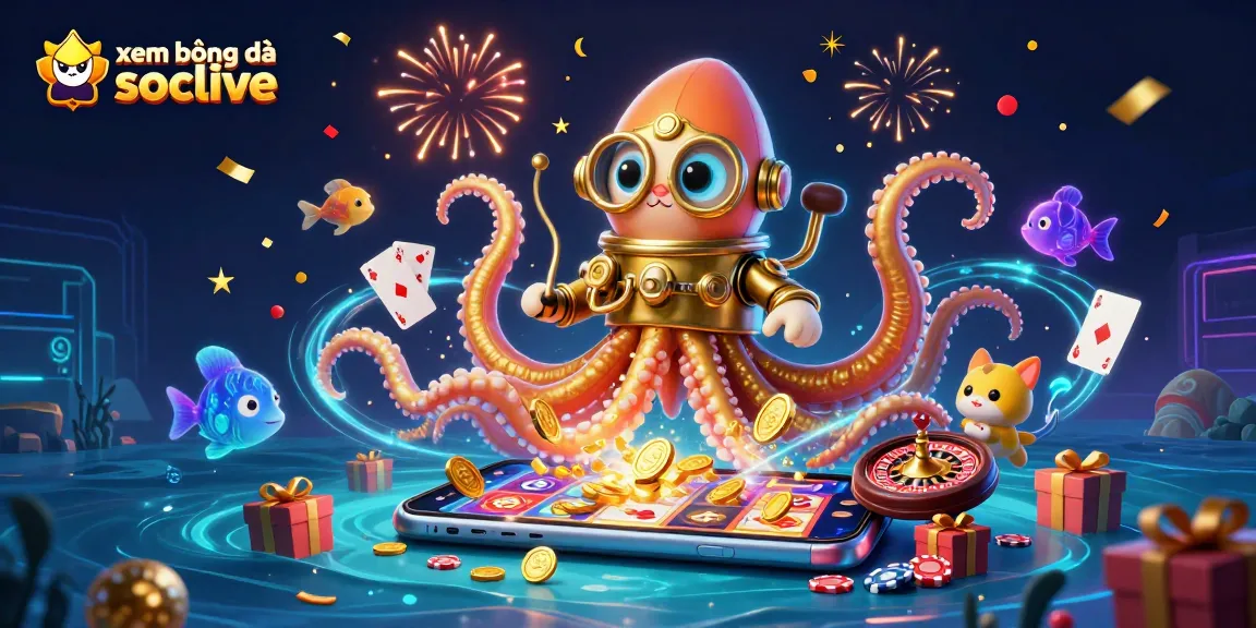 Experience xem bóng đá socolive with a vibrant scene showcasing gaming elements and enchanting characters.
