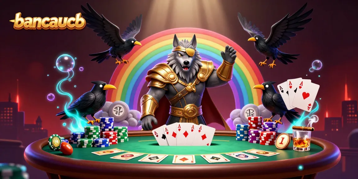 Experience thrilling gameplay with bancaucb in a vibrant casino-inspired scene featuring mythical elements.