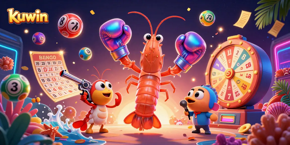 Kuwin offers exciting gameplay with vibrant lottery elements in a dynamic casino scene.