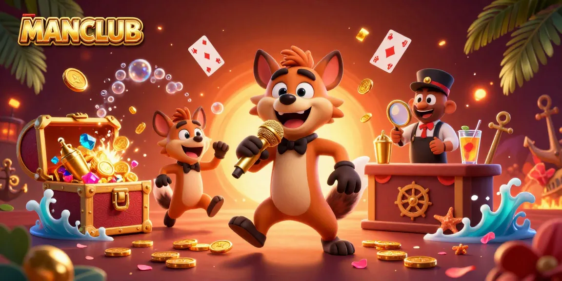 Join the fun at MANCLUB as hyenas take on casino actions, immersing players in thrilling adventures.