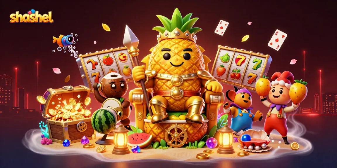Engage in the thrilling gameplay of shashel with a vibrant 3D casino scene filled with dynamic elements and characters.