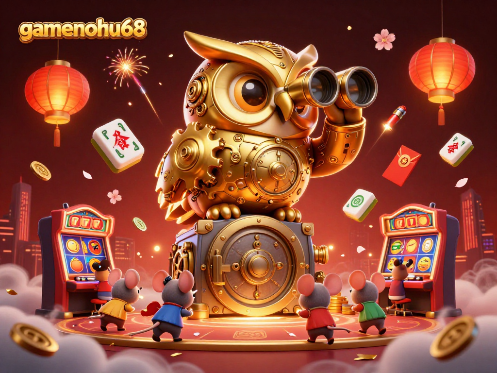 Experience the excitement of gamenohu68 with vibrant casino elements and detailed 3D characters.