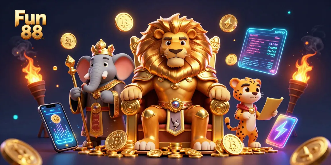 Engage with Fun 88 in this vibrant casino scene reflecting thrilling gameplay strategies.