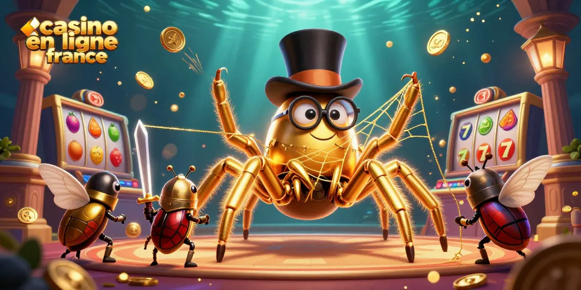 Casino en ligne France : explorez la scène dynamique des machines à sous avec une tarentule dorée et un chevalier!