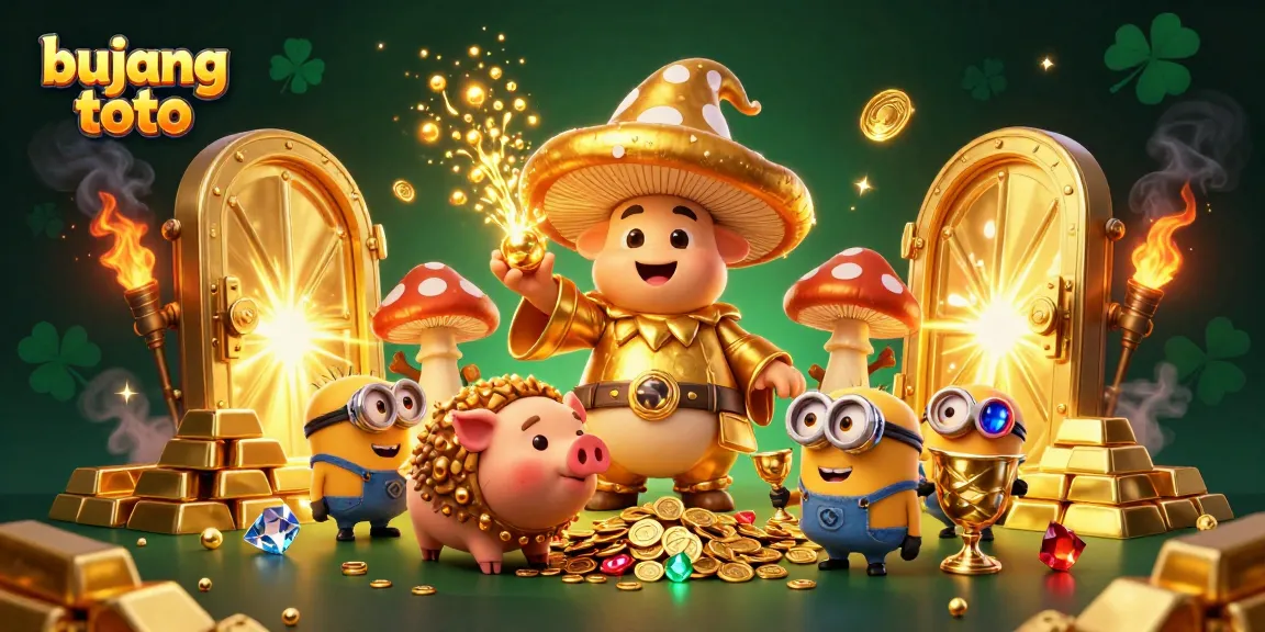 Experience the excitement of bujang toto with a magical casino scene filled with treasures and vibrant characters.