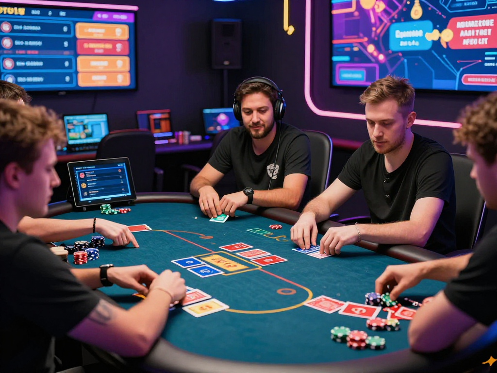 Engaging Poker88 online gaming scene with players immersed in action.