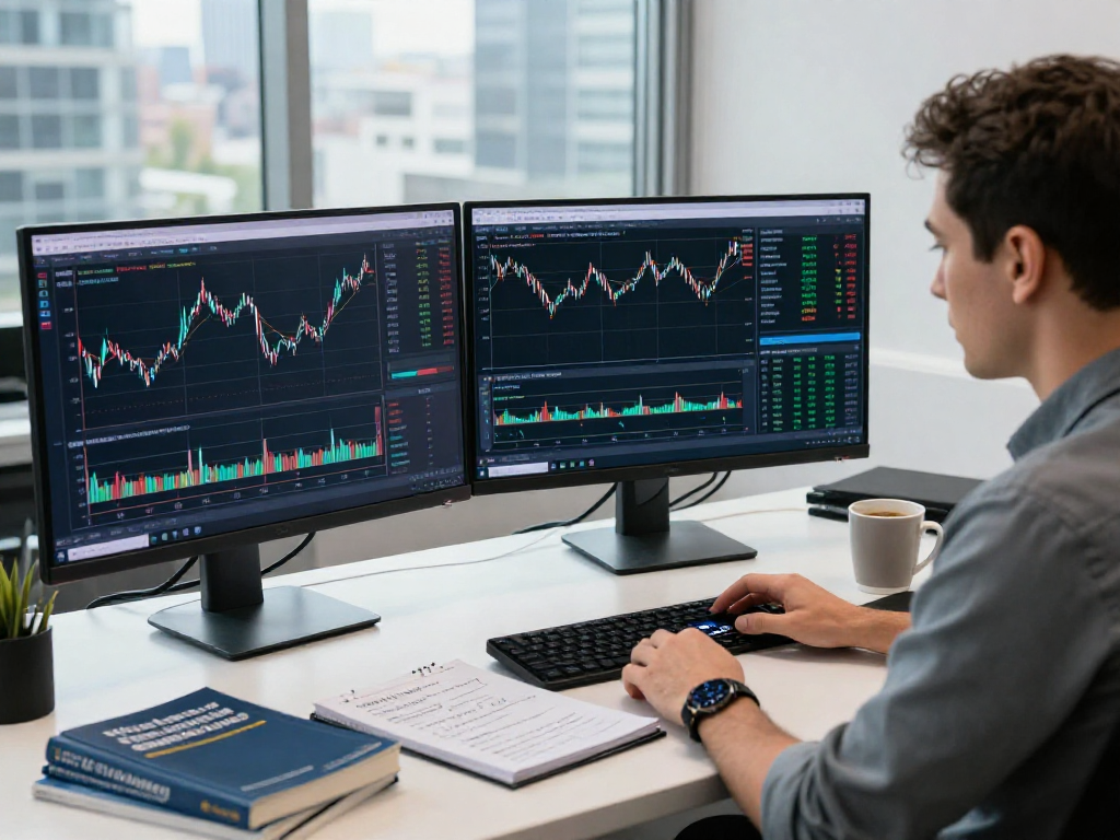MetaTrader 5 交易者在现代化工作空间中分析市场波动和图表