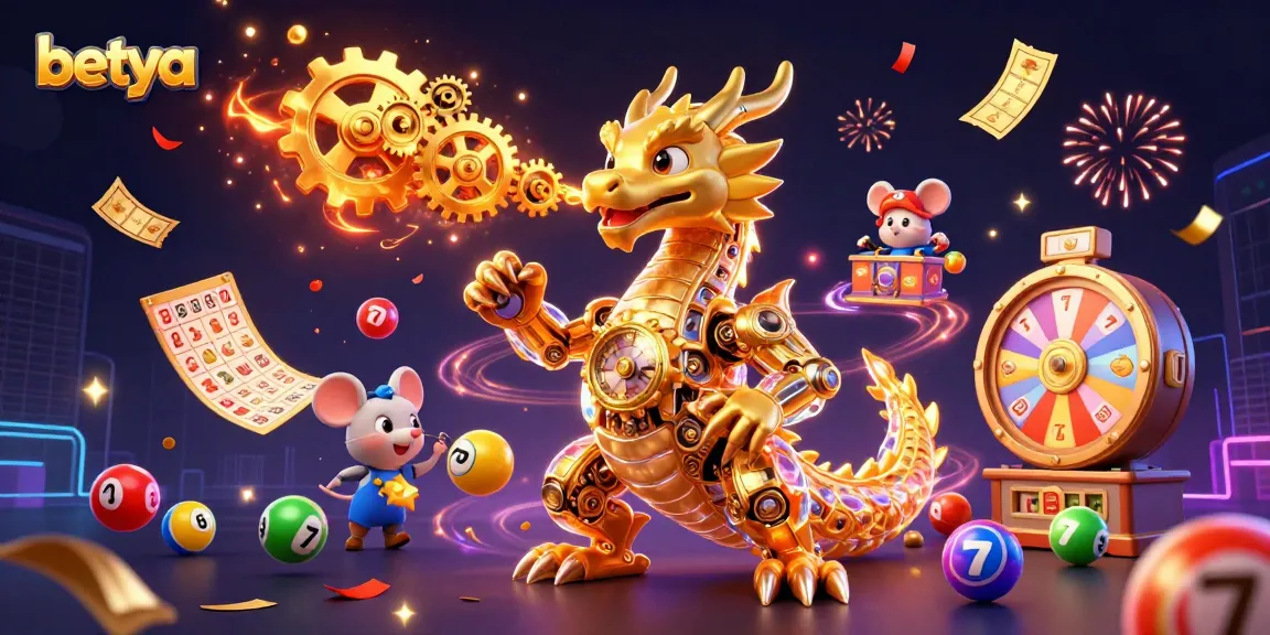 Experience excitement with betya as a golden dragon and mouse engineer celebrate casino slots!