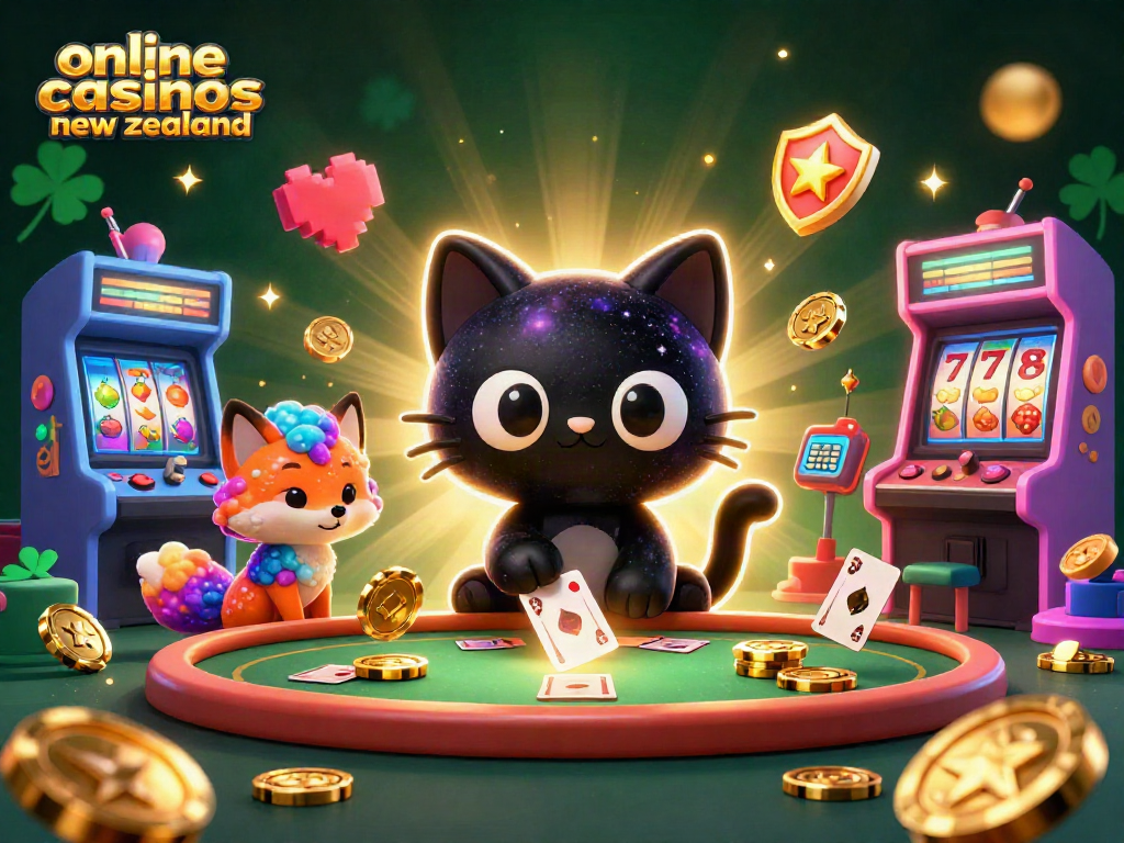 Play exciting games at online casinos new zealand with this vibrant cosmic scene.