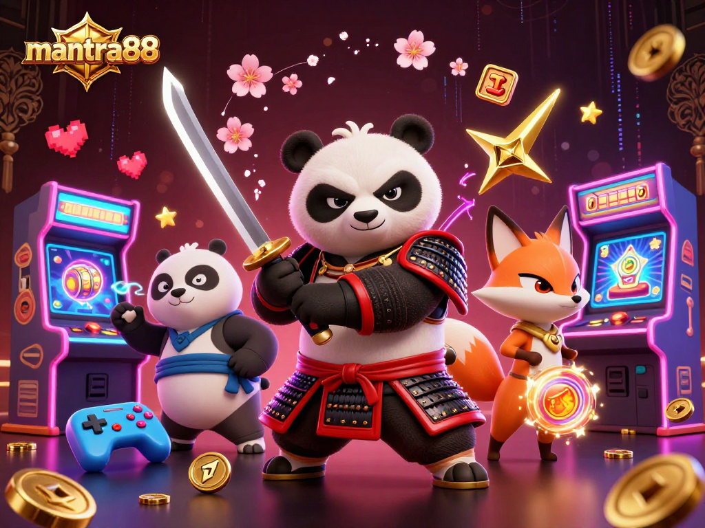 Engage in thrilling gameplay with mantra88's vibrant 3D casino adventure featuring exciting characters.